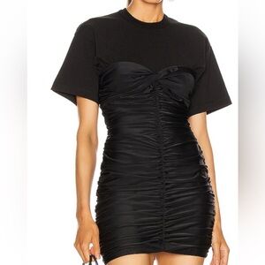 Chic Black Ruched Dress
